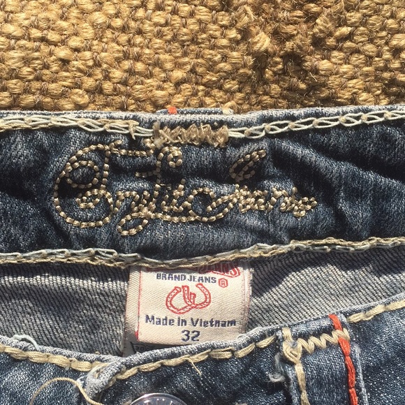 True Religion Blue Jeans W32”XL33” - Picture 3 of 8